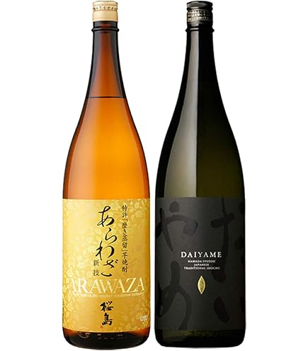 Amazon.co.jp: 本坊酒造 本格焼酎 芋 あらわざ桜島 25度 1800ml : 食品